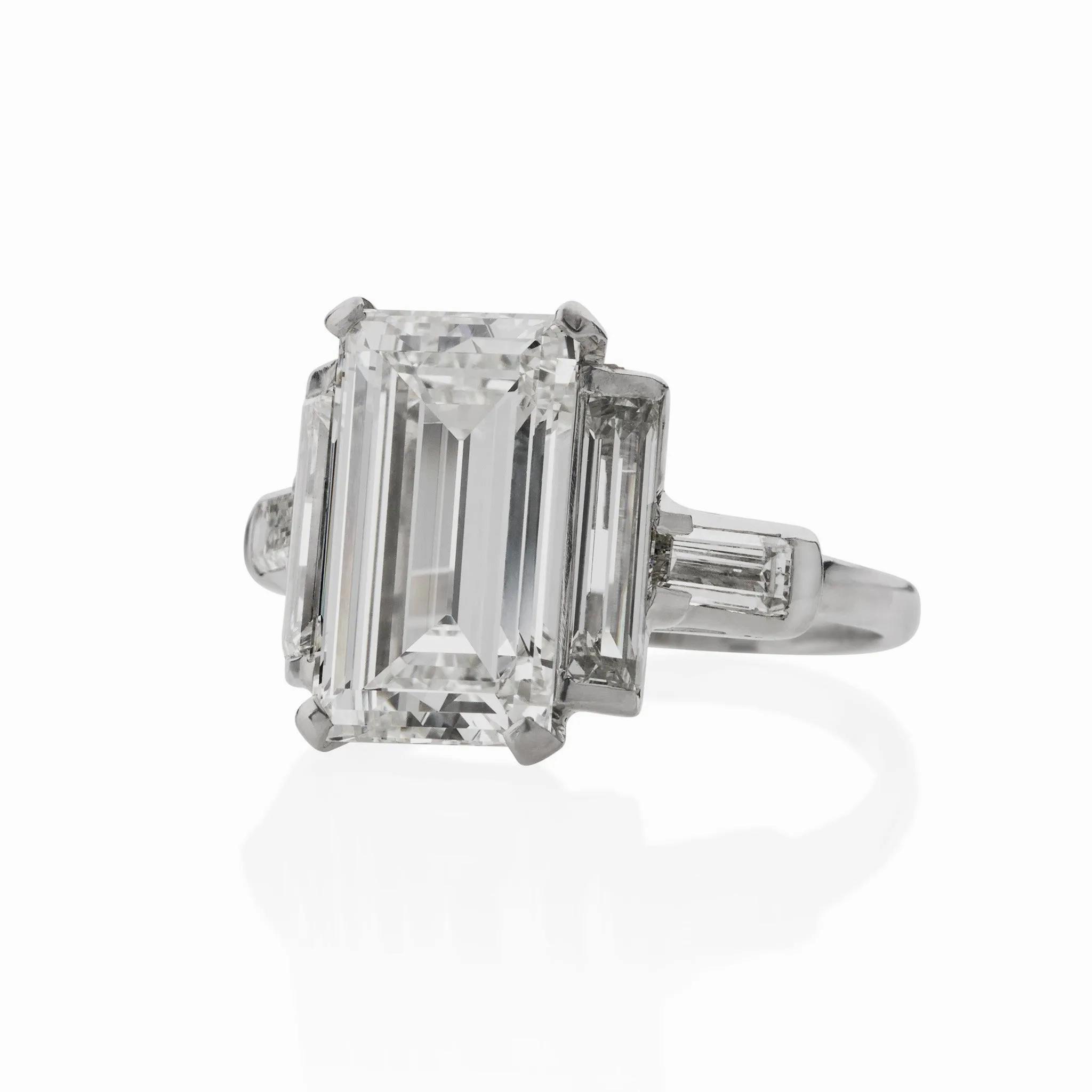 Emerald-cut Diamond Solitaire Ring