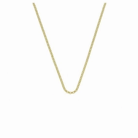 Emozioni Gold Plated Silver 30" Belcher Chain texture-silver-ornament  