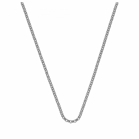 Emozioni Silver 30" Belcher Chain texture-silver-ornament  