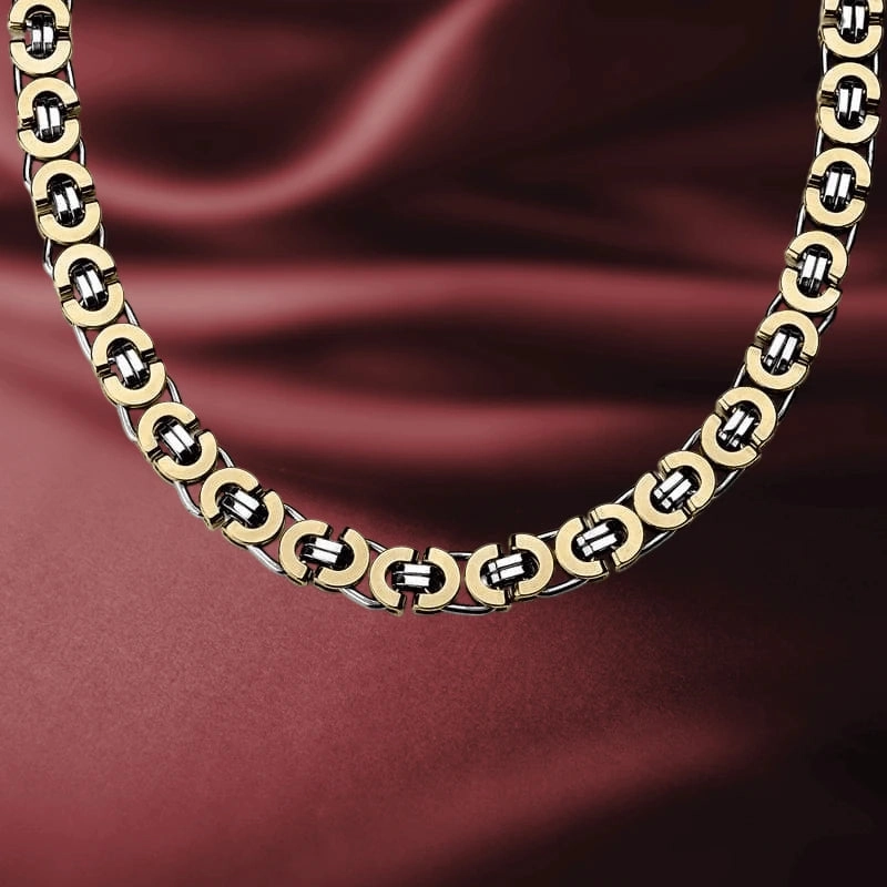 Emperor Flat Byzantine Necklace