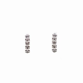 Emporio Armani Ladies Earrings Ss, Sterling Silver With Bicyle Pedal Chain Design 