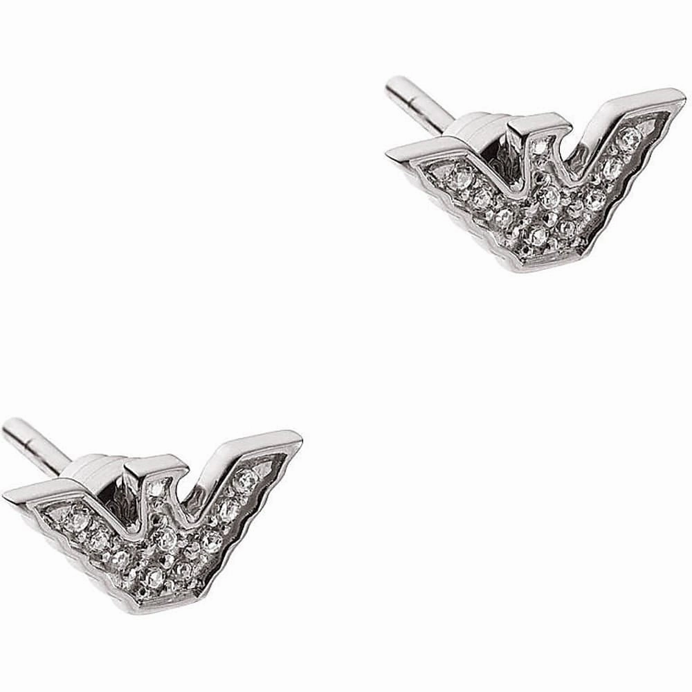 Emporio Armani Women's Silver Sterling Silver Stud Earring 