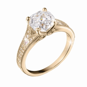 Enchanted Rose Clear Ladies Ring hand-chain-bracelet  