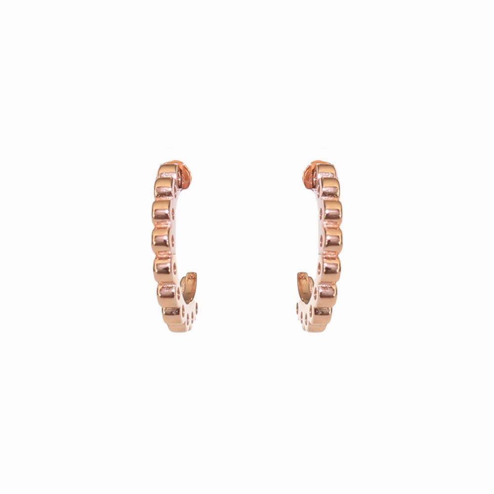 Esprit Earrings Ip Rosegold C Style With Crystal 