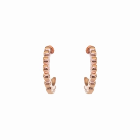 Esprit Earrings Ip Rosegold C Style With Crystal 