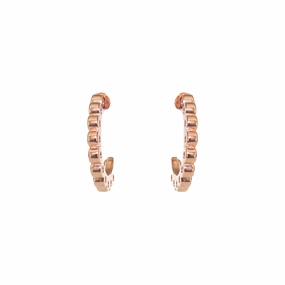 Esprit Earrings Ip Rosegold C Style With Crystal 
