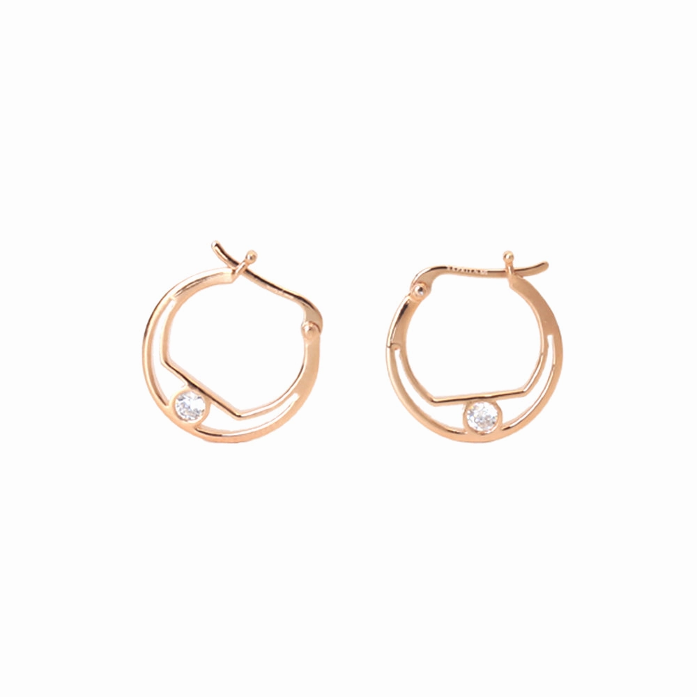 Esprit Earrings Ip Rosegold With Stone 925 fashion-jewelry  