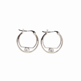 Esprit Earrings Silver Color 925 Silver And Stone 