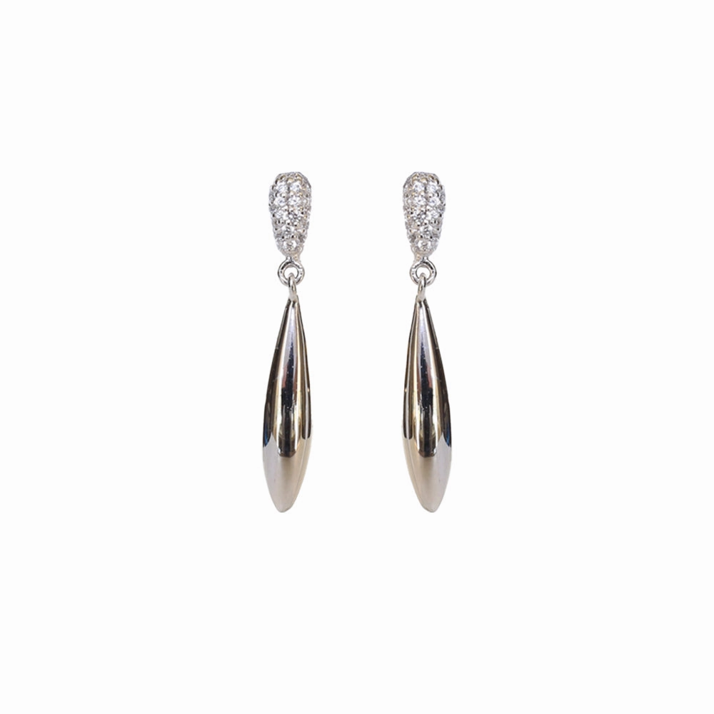 Esprit Earrings Silver Color?With Oval Shape Dangling Style & ?Stones 925 Silver fashion-jewelry  