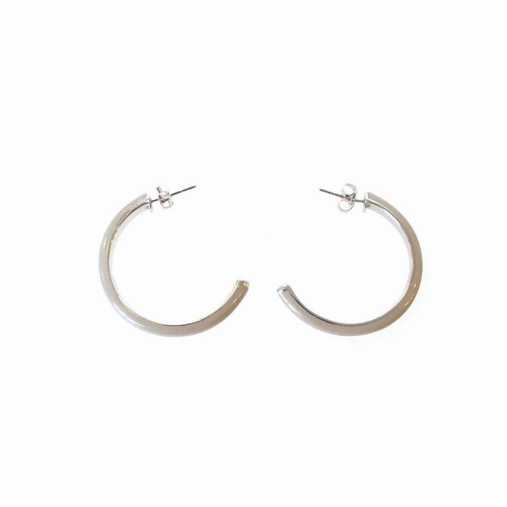 Esprit Earrings Silver Stainless Steel Creme White C Design 