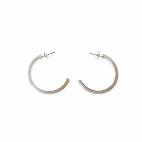 Esprit Earrings Silver Stainless Steel Creme White C Design 