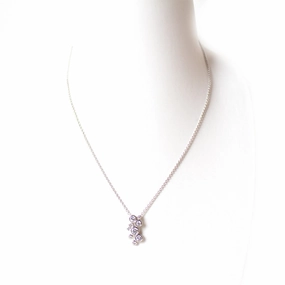Esprit Necklace Silver Chain With Stone Pendant 9.25 fashion-jewelry  