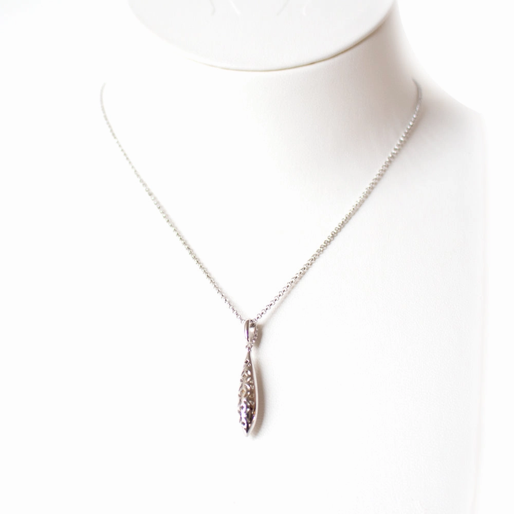 Esprit Necklace Silver Chain With Tear Drop Style Pendant fashion-jewelry  