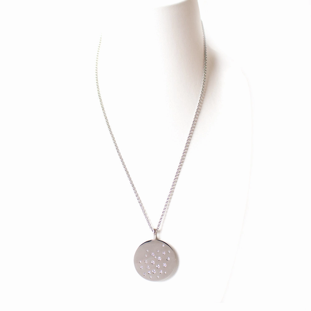 Esprit Necklace Sterling Silver 925 With Zircon With Round Pendant fashion-jewelry  