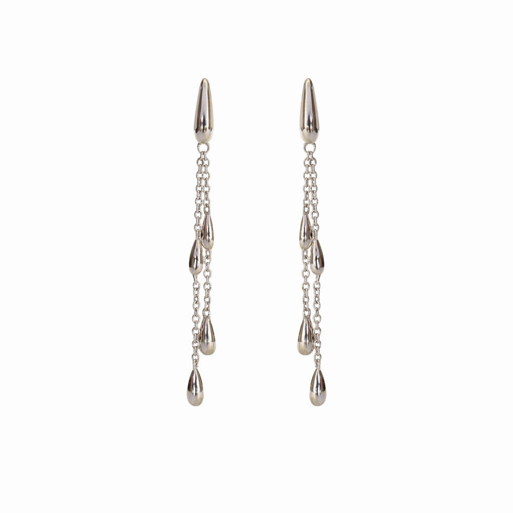 Esprit Ring Silver Color Dangling Style Tear Drop Shape 9.25 Silver fashion-jewelry  