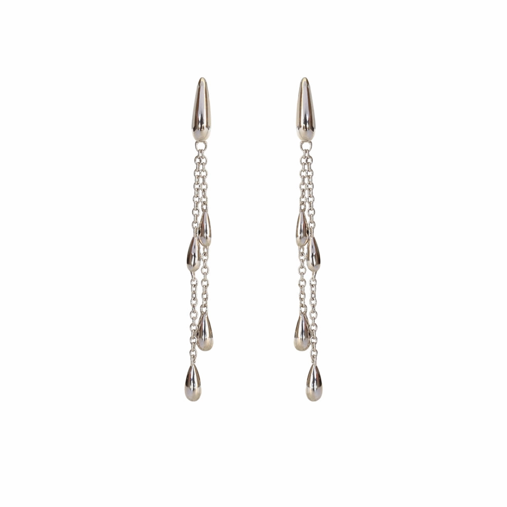 Esprit Ring Silver Color Dangling Style Tear Drop Shape 9.25 Silver 