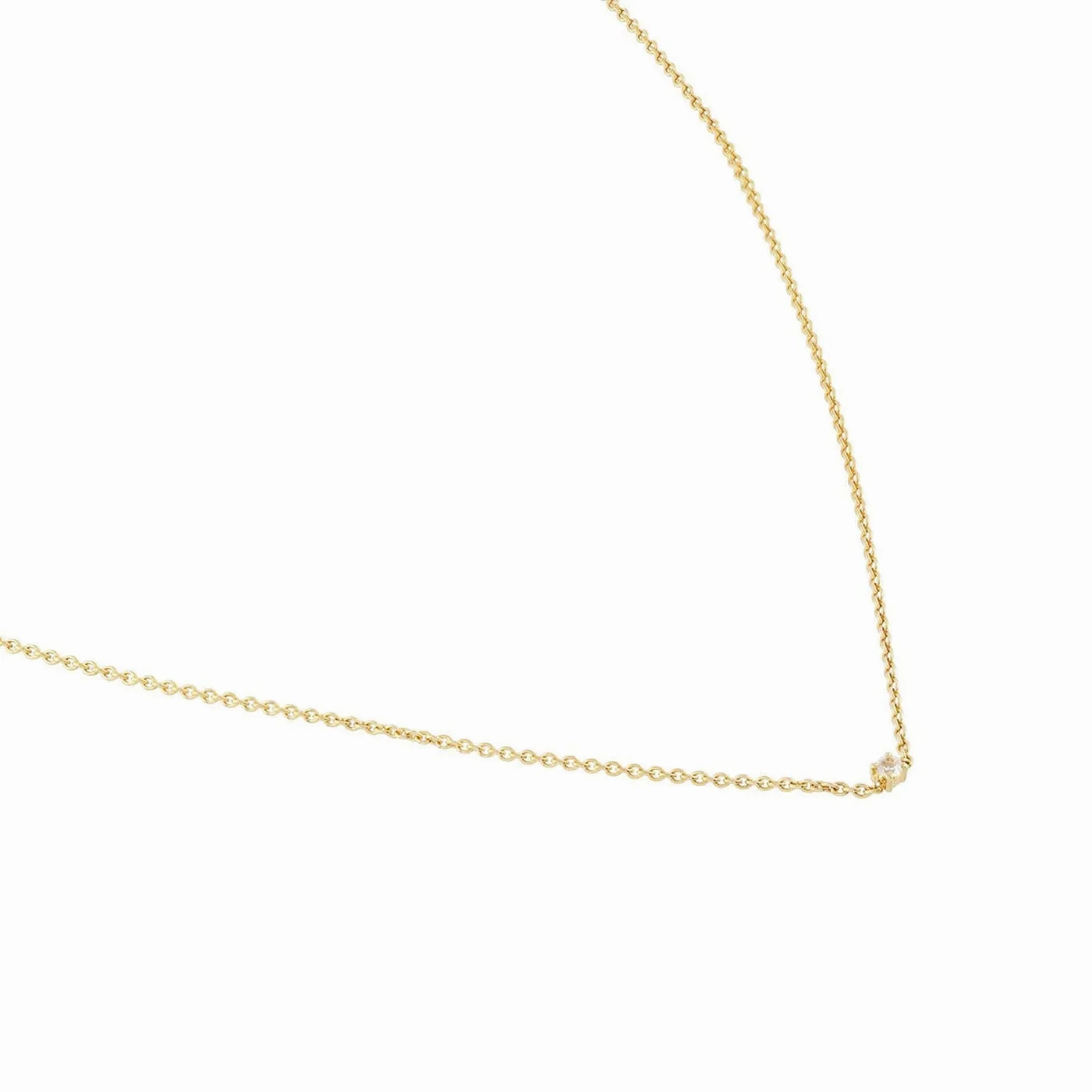 Essential Joy 18K Rosegold Necklace w. Sapphire