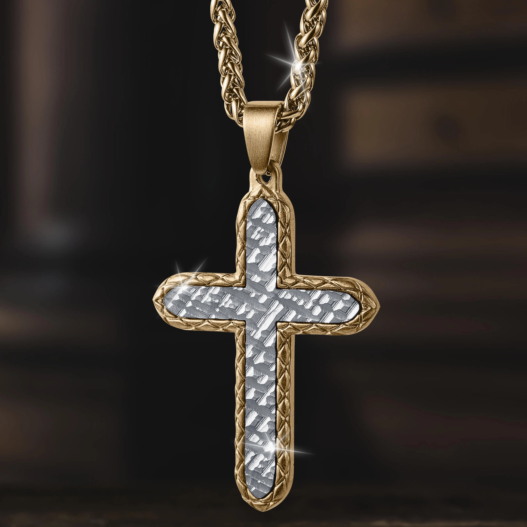 Etched Harmony Cross