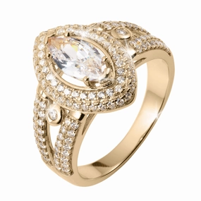 Eterna Marquise Ring hand-chain-bracelet  