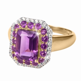 Eternal Amethyst Ring hand-chain-bracelet  