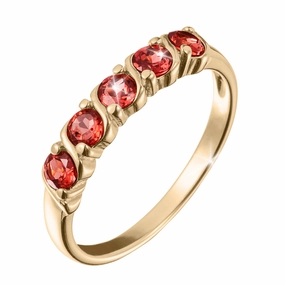 Eternal Glow Garnet Ring hand-chain-bracelet  
