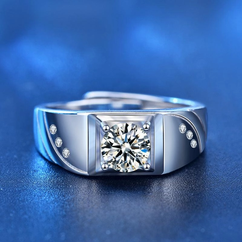 Euro-american 925 Sterling Silver Couple Ring