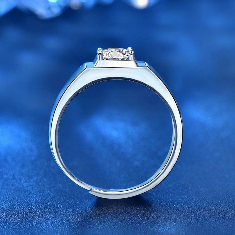 Euro-american 925 Sterling Silver Couple Ring