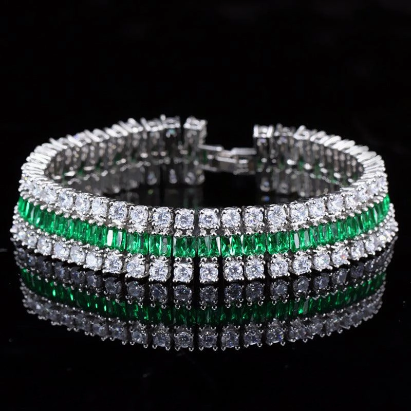 European And American Fashion Electroplated Real Gold Zirconium Watch Chain