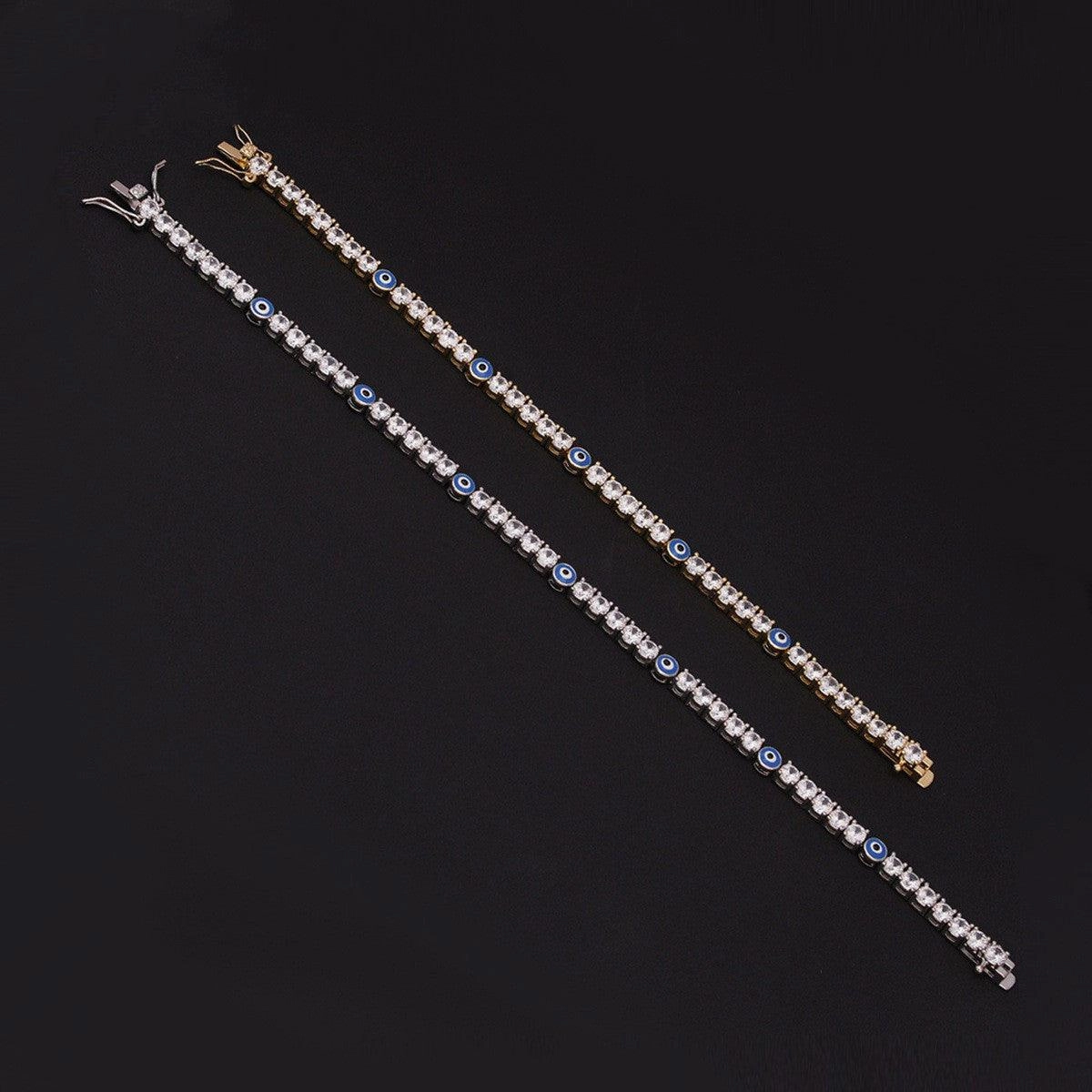 European And American Jewelry Tennis Chain Hip-hop Personality Bracelet