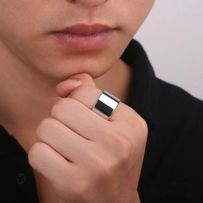 European And American Popular Tungsten Gold Ring 