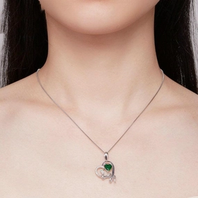 European And American Style Exquisite Snake Wrapped Love Necklace 