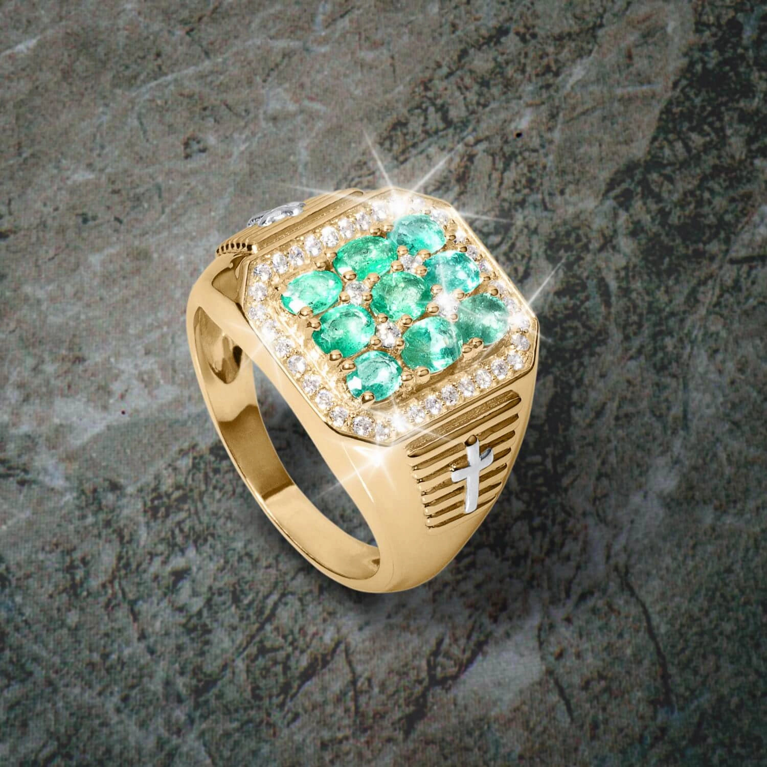 Excelsior Emerald Men's Ring
