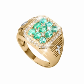 Excelsior Emerald Men's Ring 