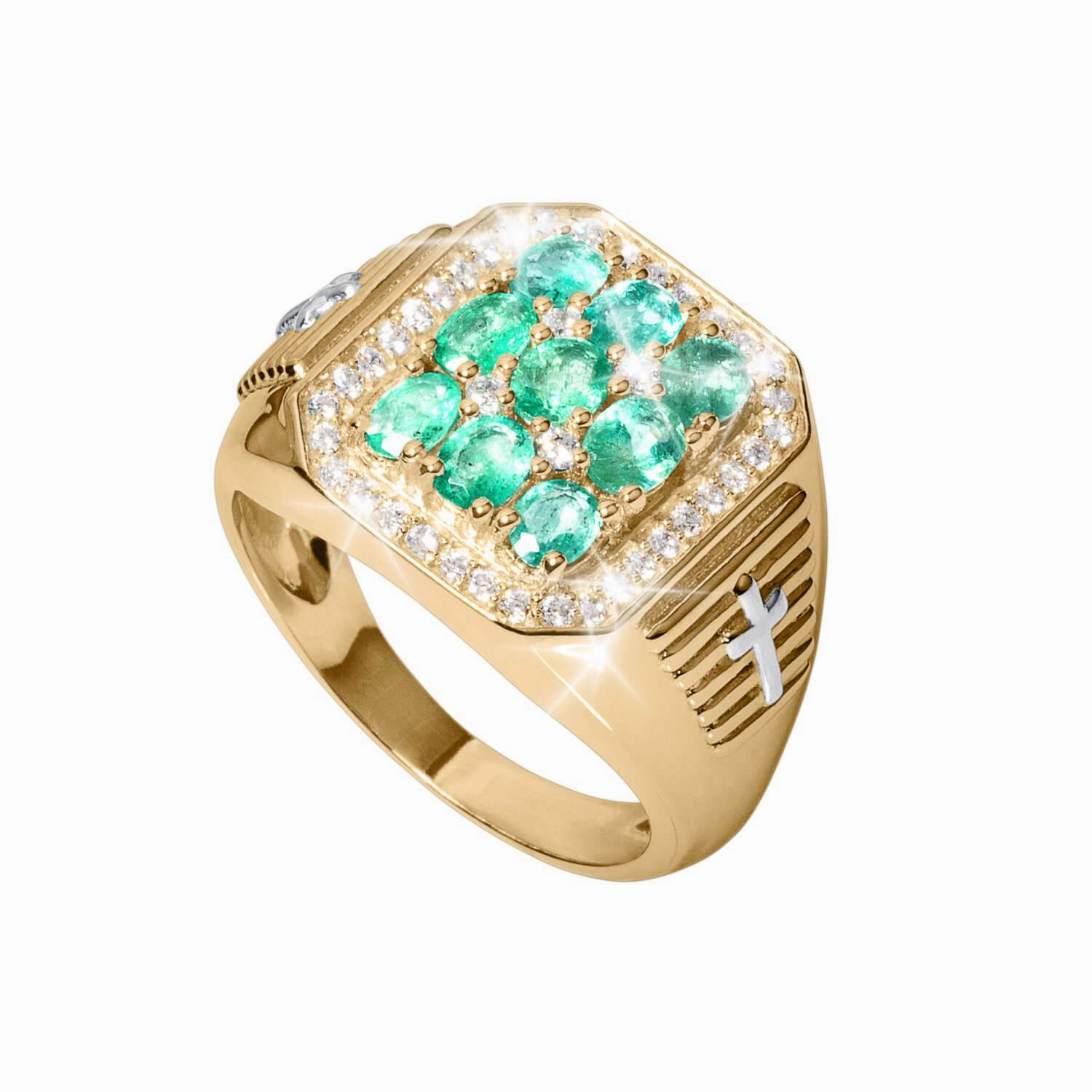 Excelsior Emerald Men's Ring 