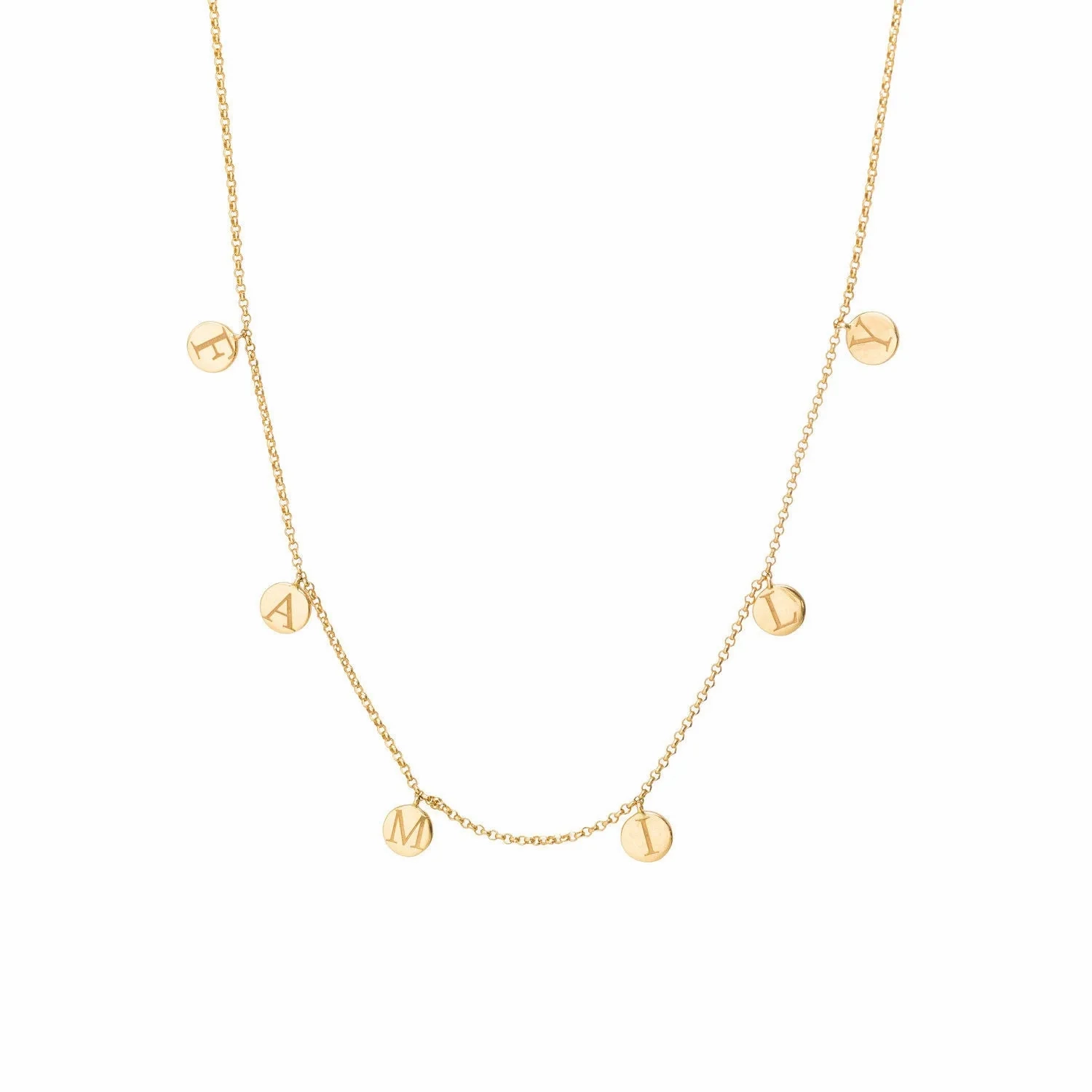 Family Necklace Gold