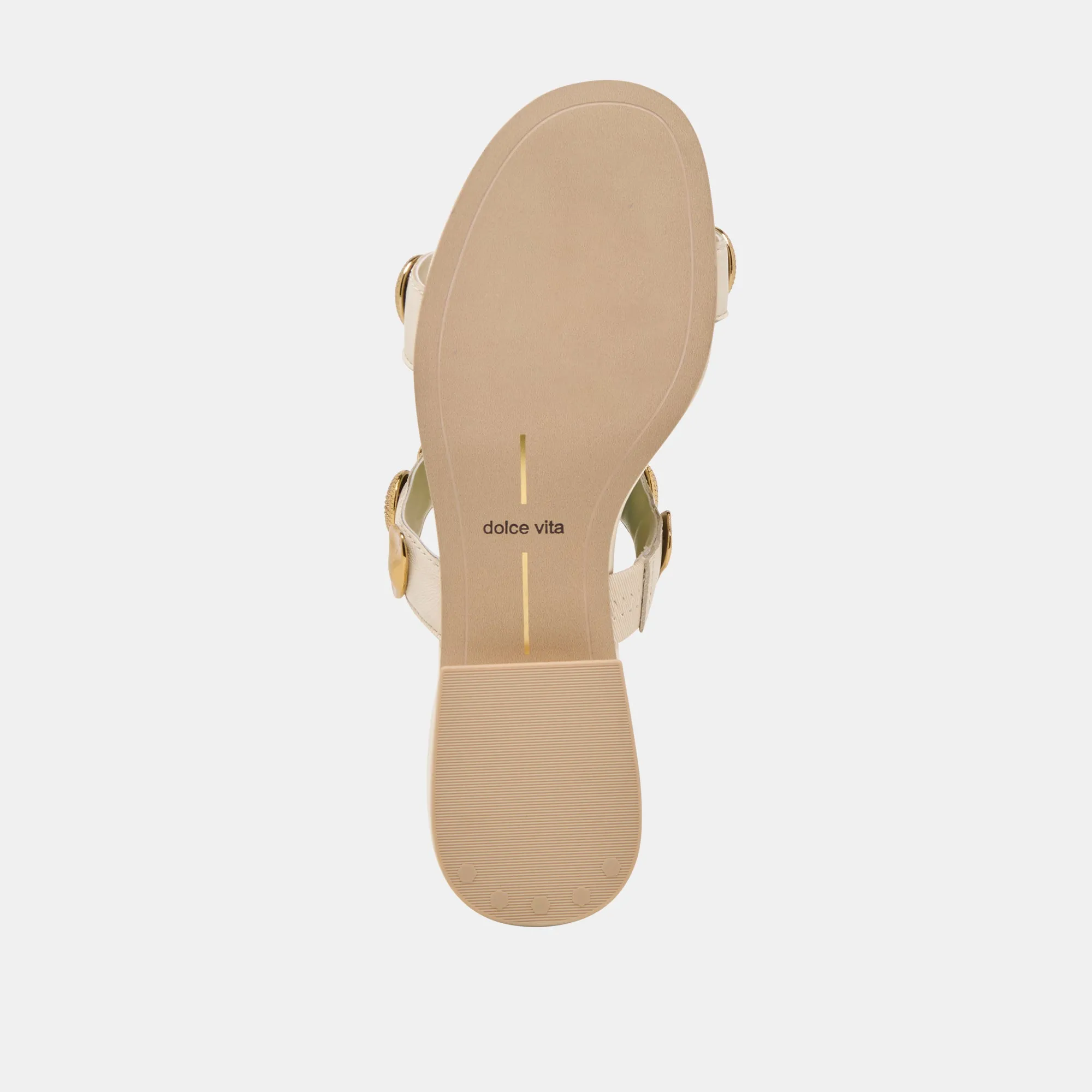 FARROW SANDALETTEN CREME LEDER