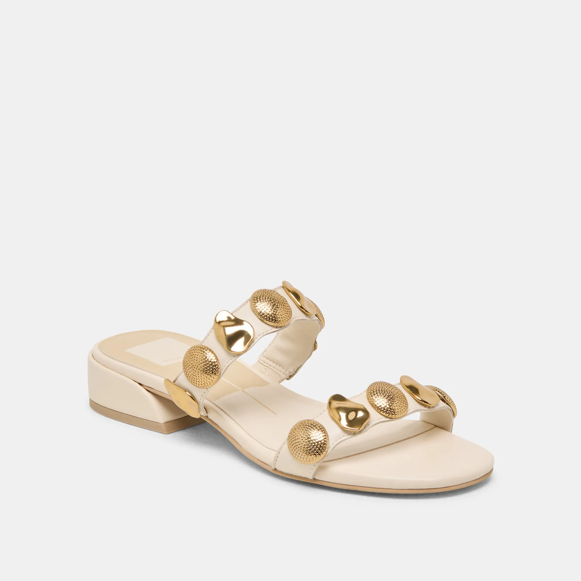 FARROW SANDALETTEN CREME LEDER