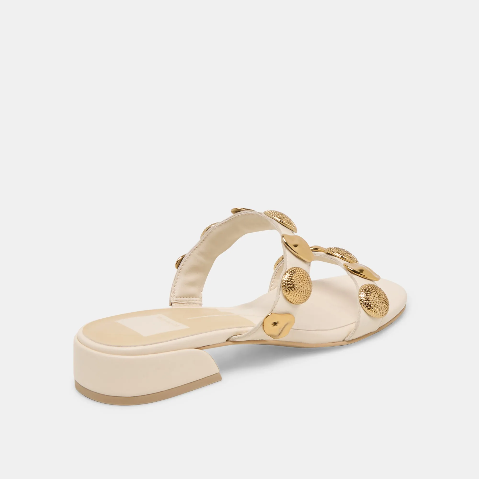 FARROW SANDALETTEN CREME LEDER