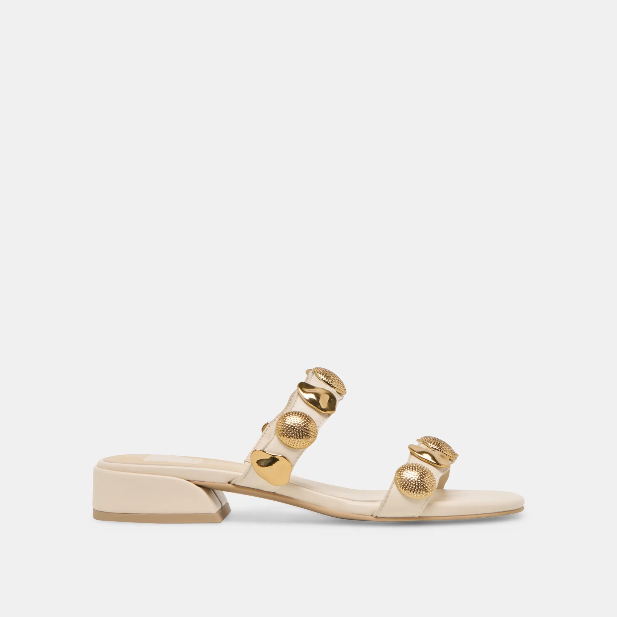FARROW SANDALETTEN CREME LEDER