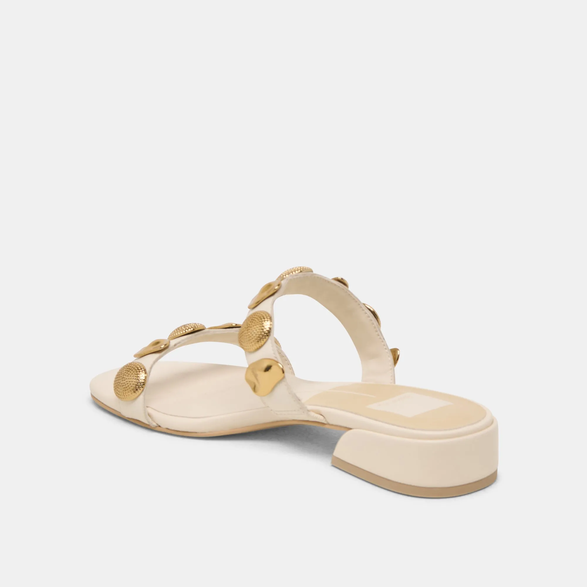 FARROW SANDALETTEN CREME LEDER