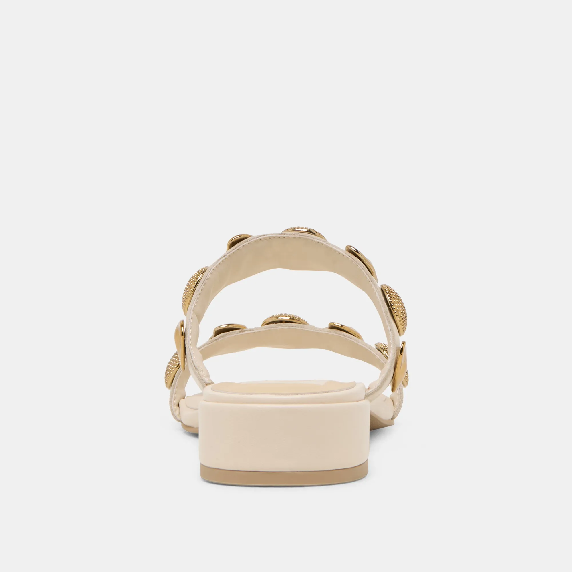 FARROW SANDALETTEN CREME LEDER
