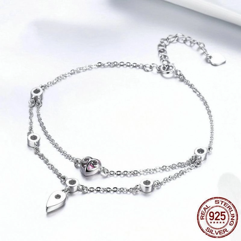 Fashion Bracelet Ladies Sweetheart Inlaid