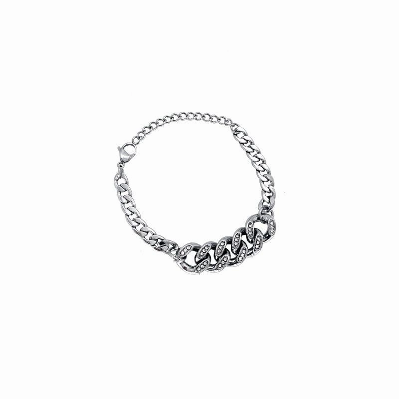Fashion Cuban Pearl Splice Street Versatile Jewelry Bracelet