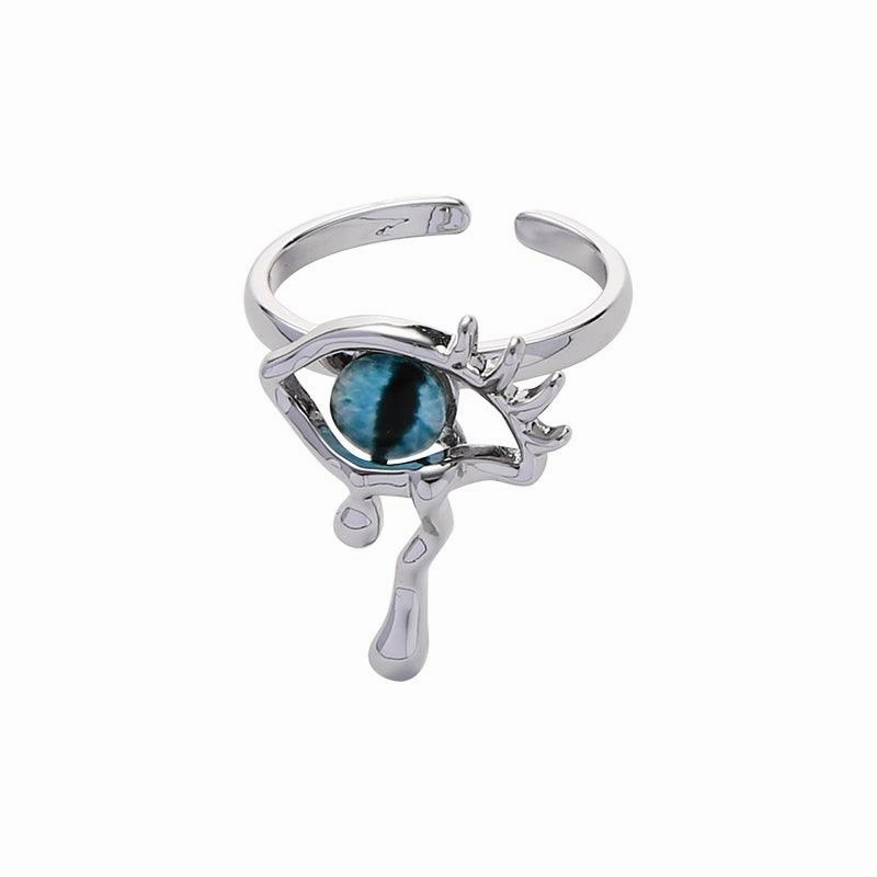 Fashion Devil's Eye Cat Ring Girl