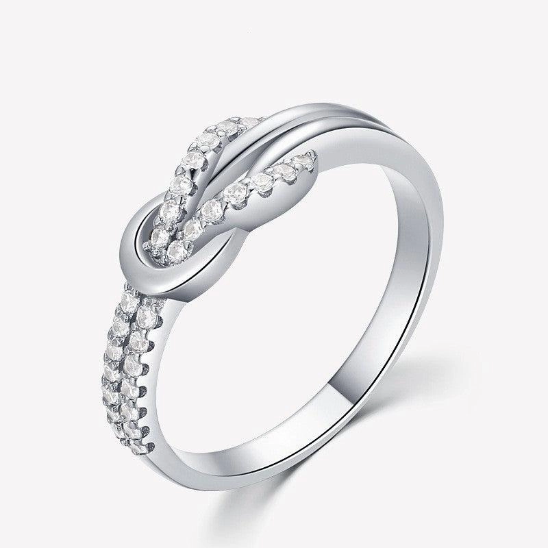 Fashion Knot High-end Light Luxury Cross Ring