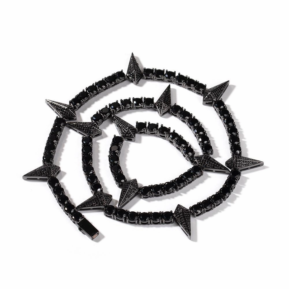Fashion Men's Minority Design Sense Zircon Necklace Fashion Accessories