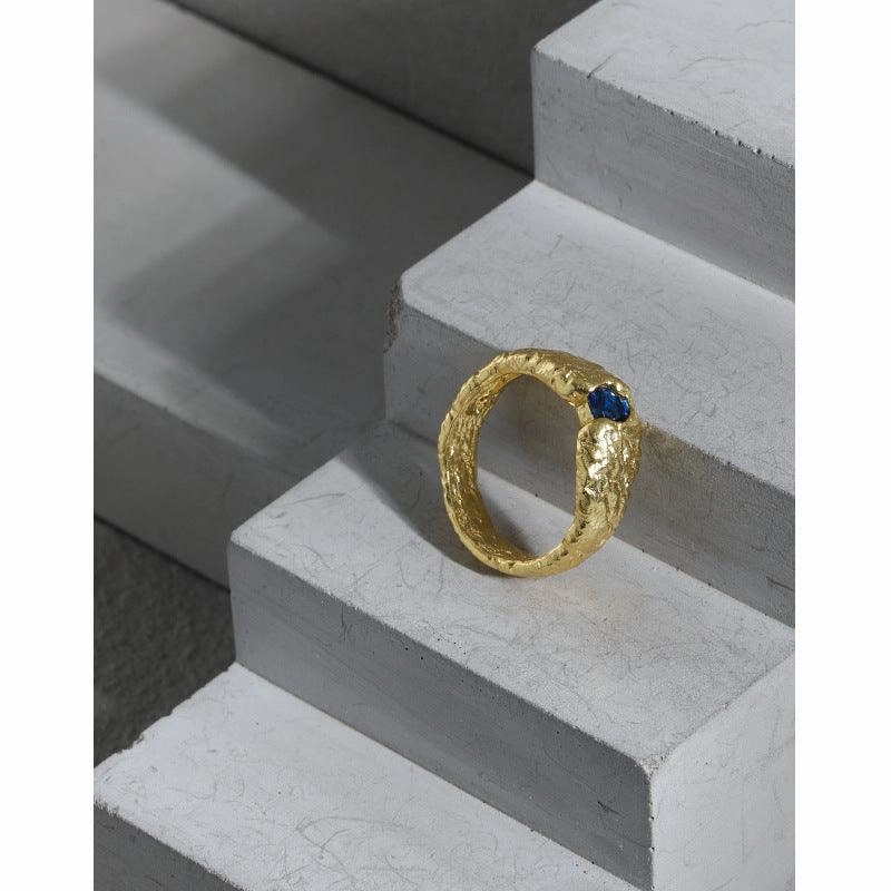 Fashion Micro Set Zircon Texture Ring