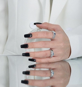Fashion Micro Set Zircon Texture Ring 