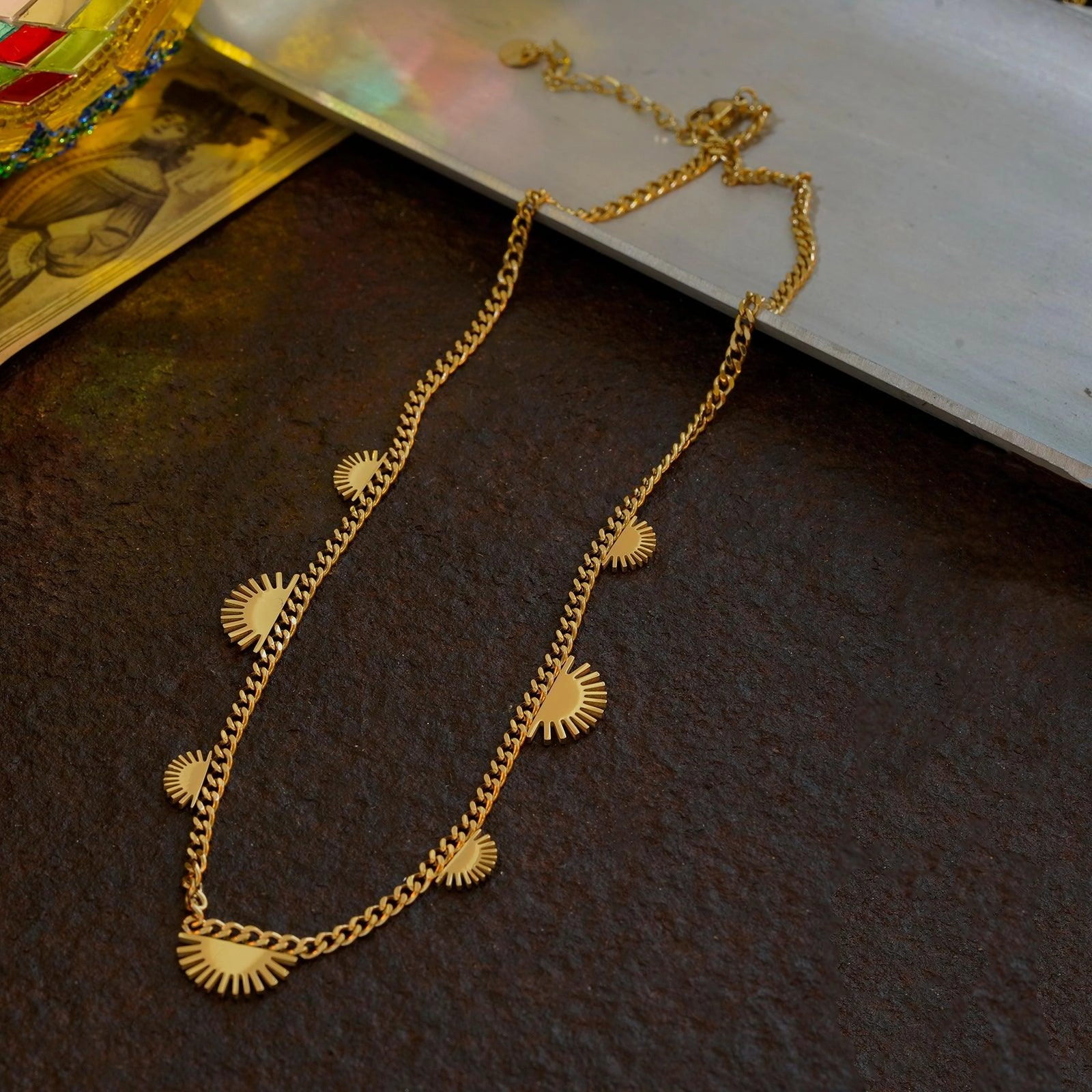 Fashion Minimal Layered Colorless Necklace