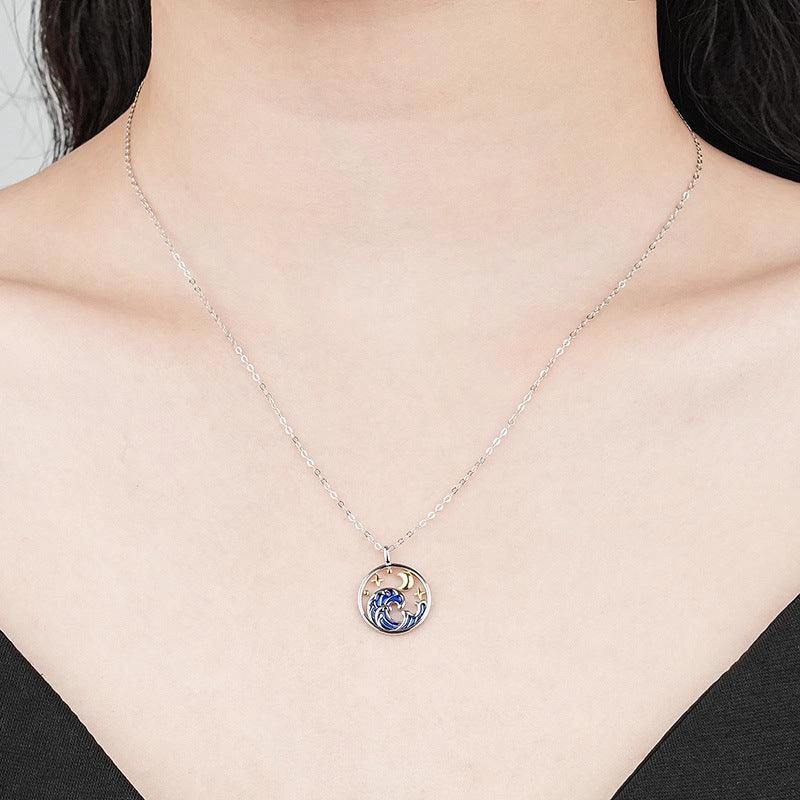 Fashion Sterling Silver Personalized Clavicle Chain